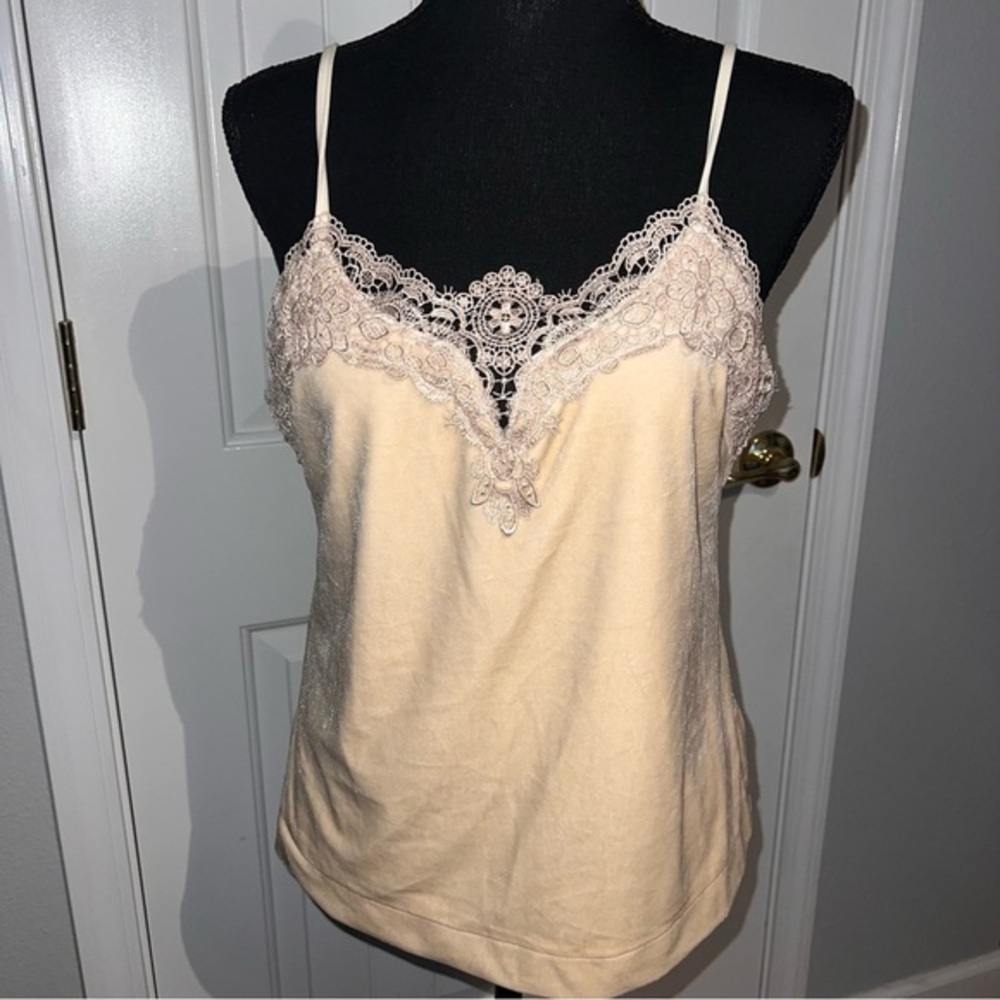 NWOT - Aqua - Tan/Cream - Shell: 92% Polyester 8% Spandex Trim: